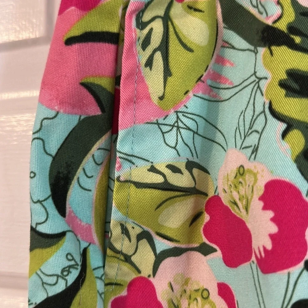 Women’s Allyson Whitmore Golf Flamingo Jungle Floral Tropical Skort Size 14